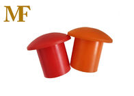 安全鉄筋の帽子8mm - 32mmのオレンジの鉄筋の帽子のプラスチックきのこの糸の帽子