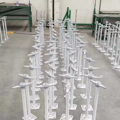 Uヘッドベースジャック 建設用ホールと固体脚手鋼スクリューベースジャック