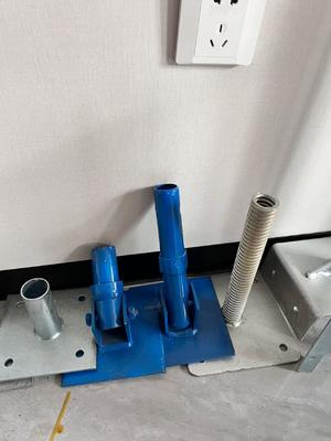 鋼製調整可能U字型ジャッキスクリューベースプレート、足場固定型足場支柱用