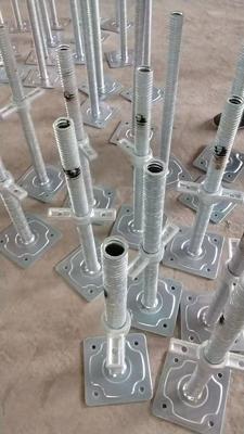 調整可能な中空スクリューベースジャッキ、足場と建設用の頑丈なスチールサポート