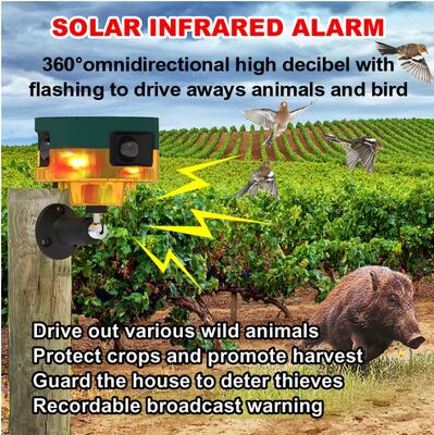太陽電池で充電可能な犬の吠えを抑える超音波動物駆除手電筒