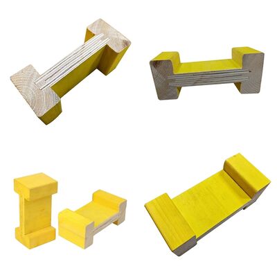 Yellow Wooden Beam / Cost Effective / Easy Assembly / Lightweight Design