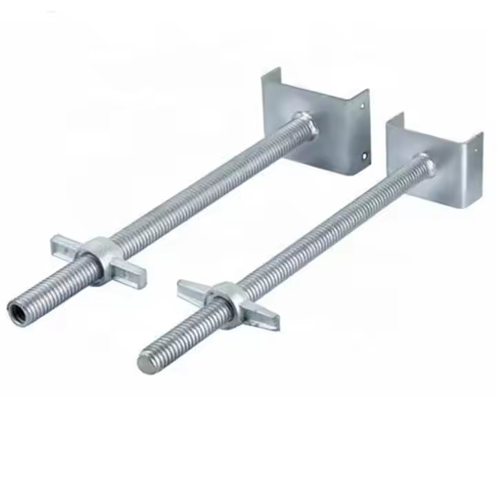 Uヘッドベースジャック 建設用ホールと固体脚手鋼スクリューベースジャック